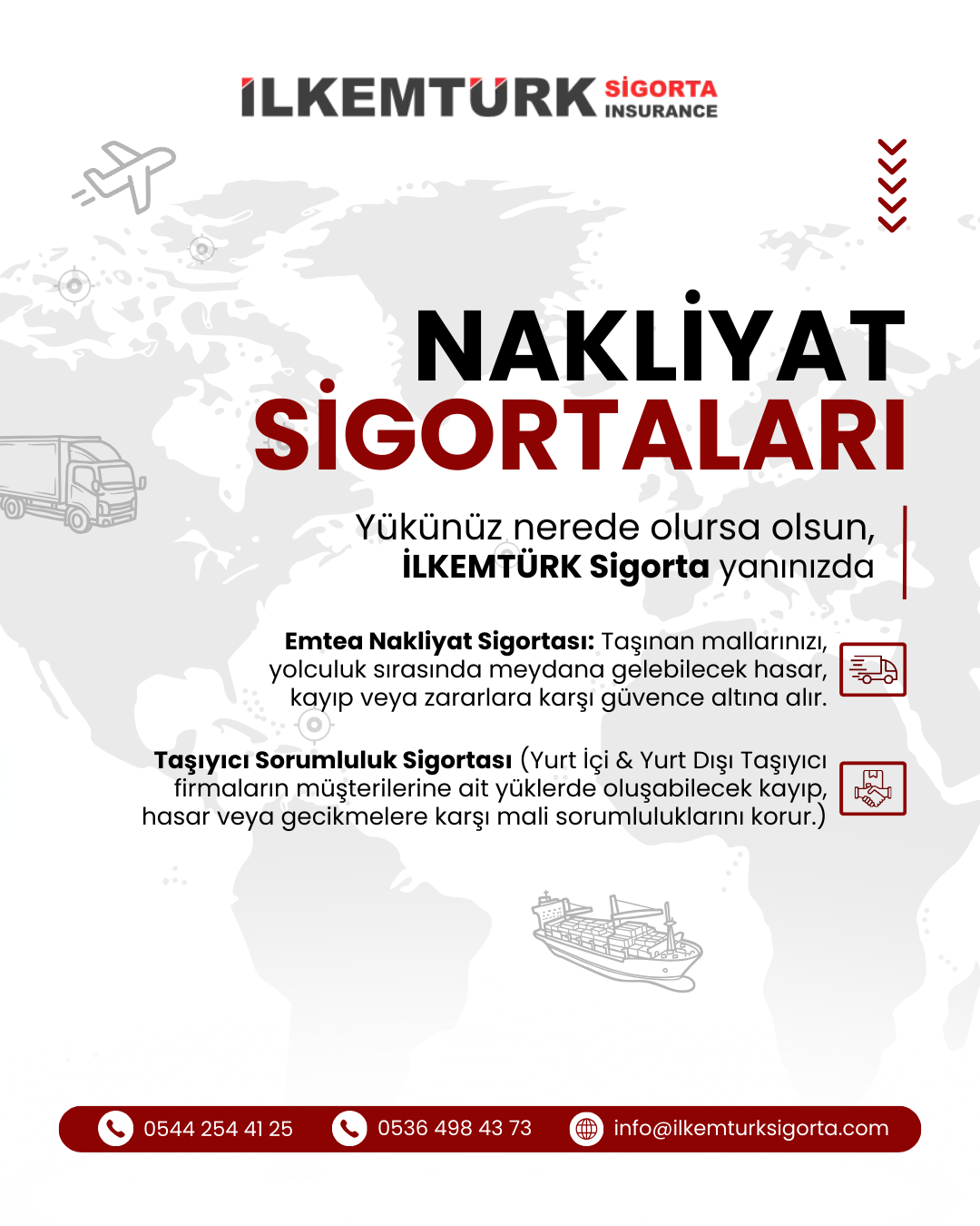 Nakliyat sigortası ile taşımacılıkta kaza, yangın ve hırsızlık risklerine karşı yük güvence