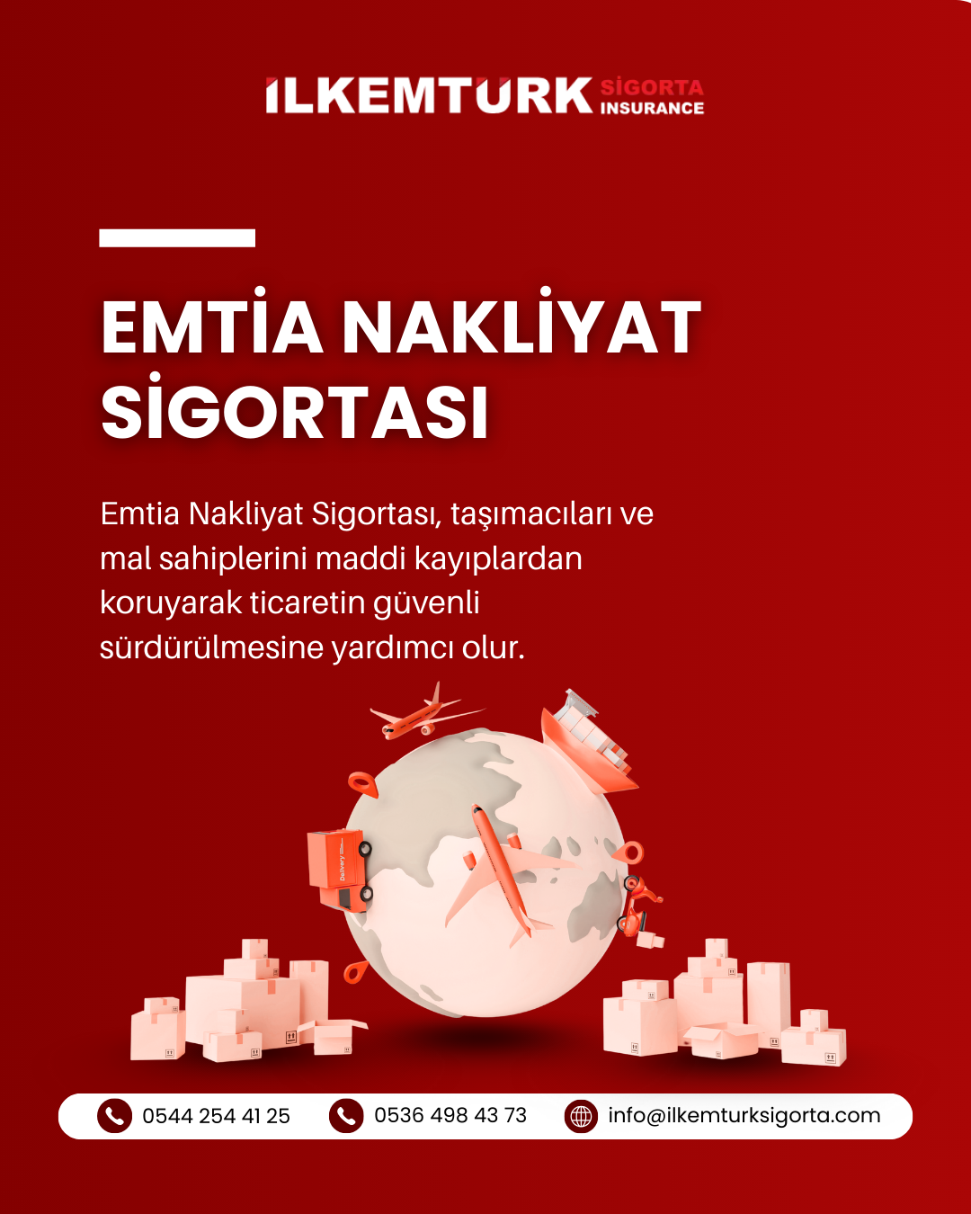 Emtia nakliyat sigortası ile yurtiçi ve uluslararası sevkiyatlarınızı güvenceye alın