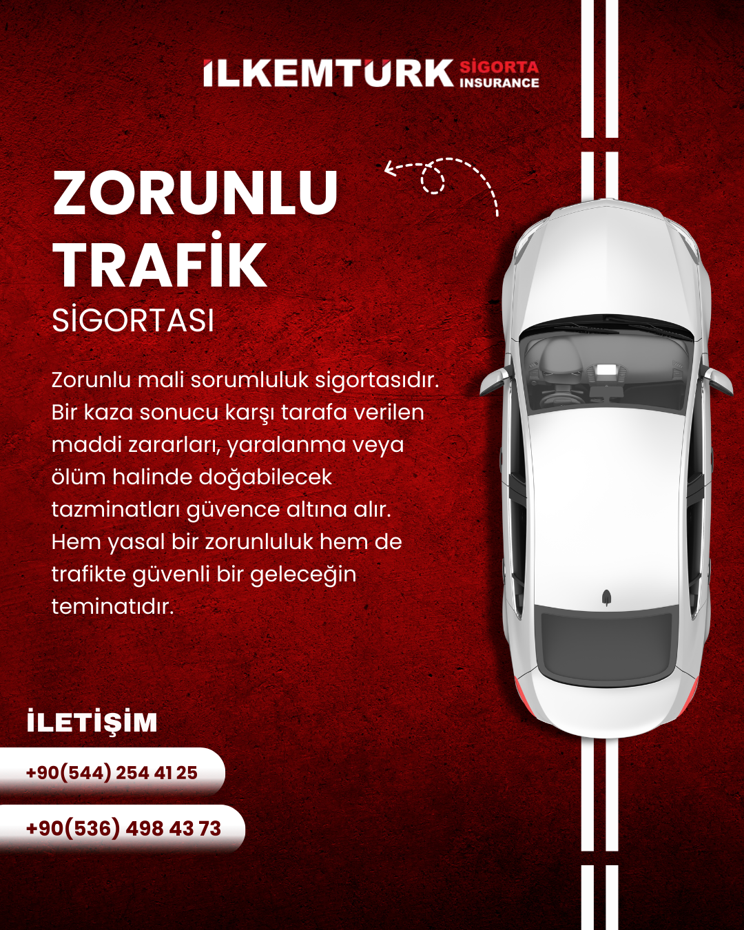 Zorunlu trafik sigortası teminatları: maddi hasar, sağlık giderleri, sakatlık ve vefat