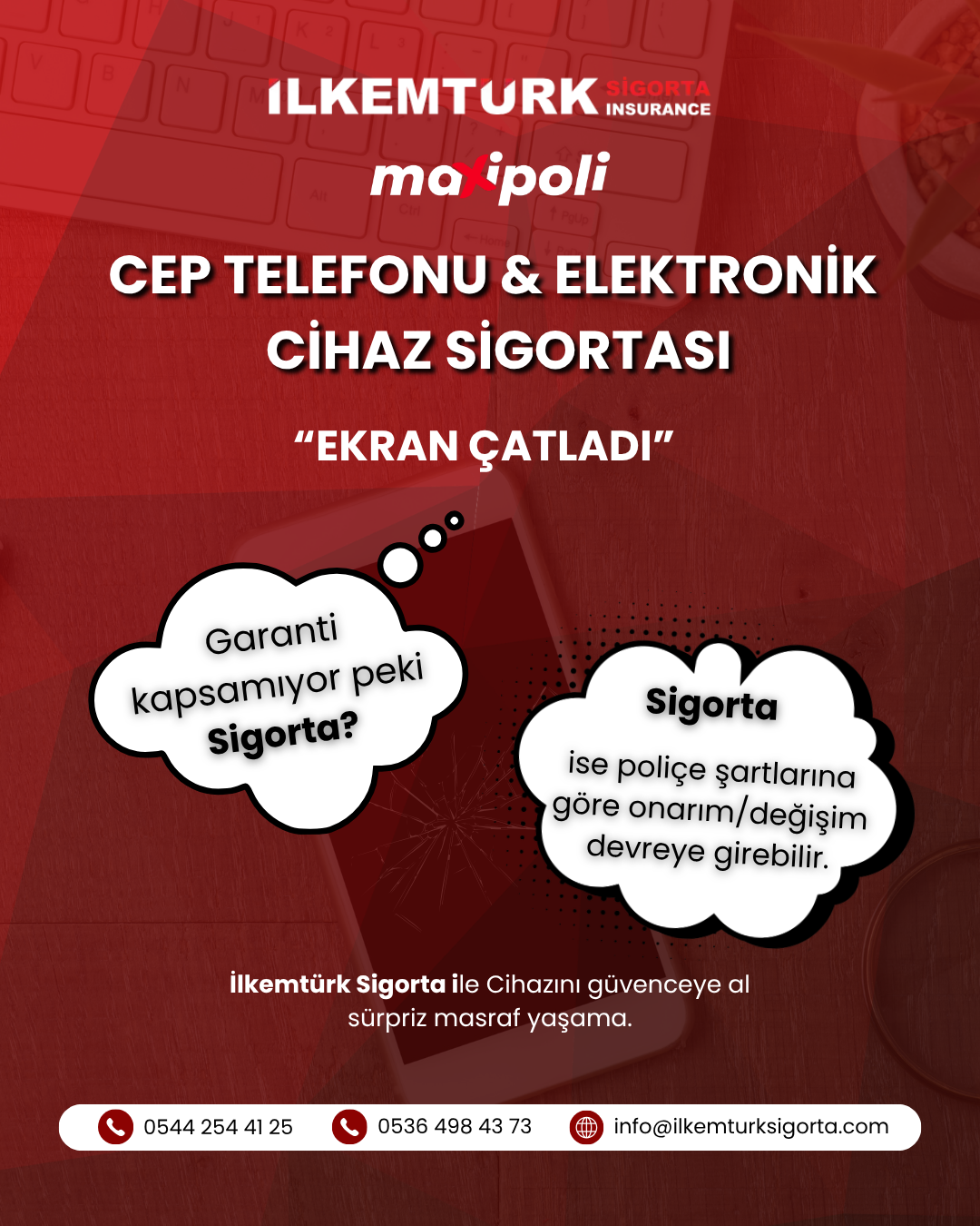 Read more about the article Cep Telefonu ve Elektronik Cihaz Sigortası Nedir? Ekran Çatlarsa Ne Olur?